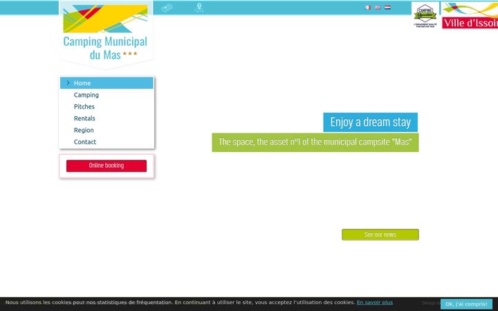 Screenshot of camping-issoire.fr