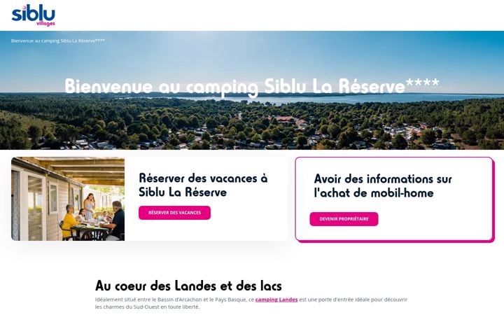 Zrzut ekranu camping-la-reserve.fr