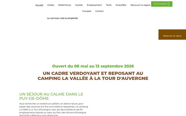 Zrzut ekranu camping-la-vallee.fr