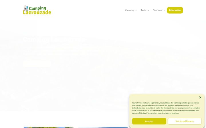 Zrzut ekranu camping-lacrouzade.fr