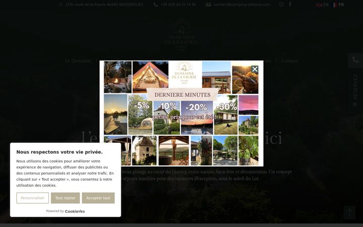Screenshot of camping-lafaurie.com