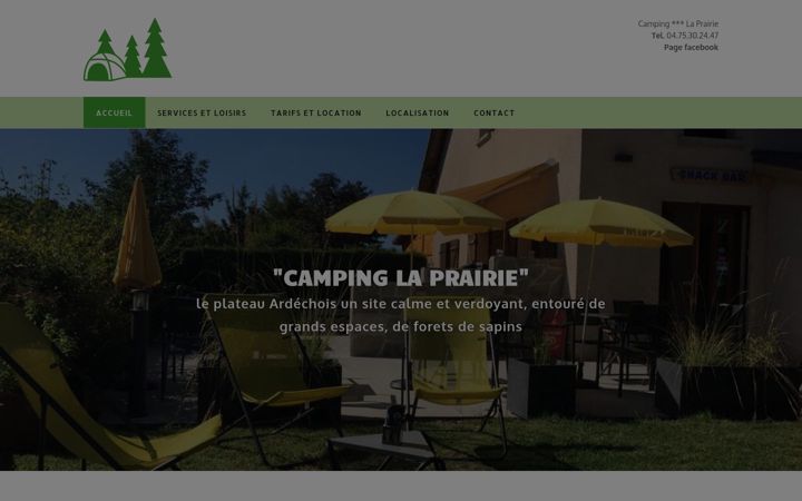 Screenshot of camping-laprairie.com