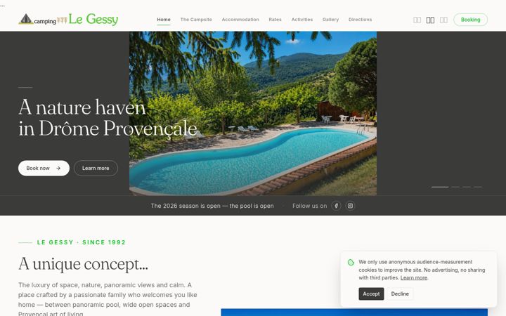 Screenshot of camping-legessy.com