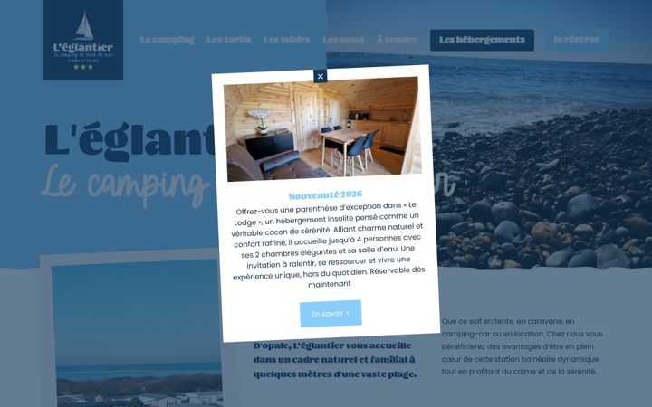 Екранна снимка на camping-leglantier.fr