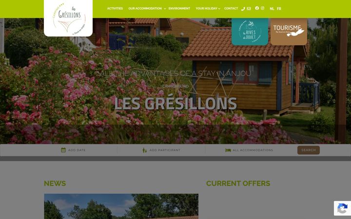 Posnetek zaslona camping-lesgresillons.fr