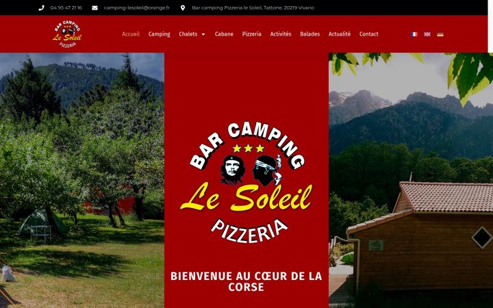 Captura de ecrã de camping-lesoleil.fr