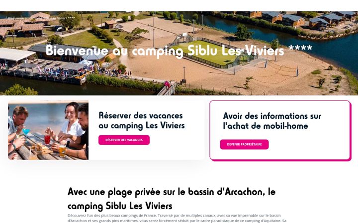 Captura de ecrã de camping-lesviviers.fr