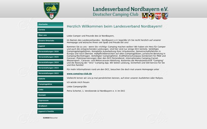 Screenshot του camping-lv-nordbayern.de