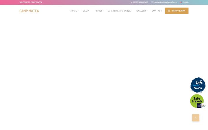 Screenshot of camping-matea.com