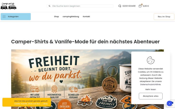 Screenshot του camping-outfit.de