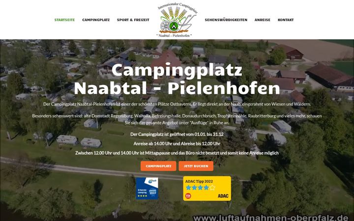 Screenshot του camping-pielenhofen.de