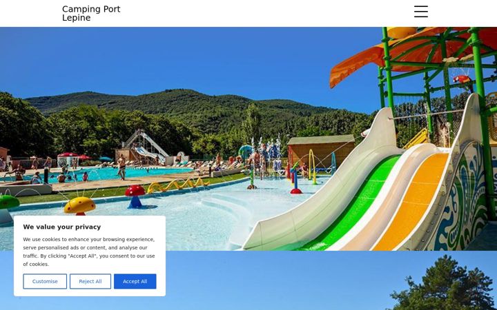 Screenshot of camping-port-lepine.com