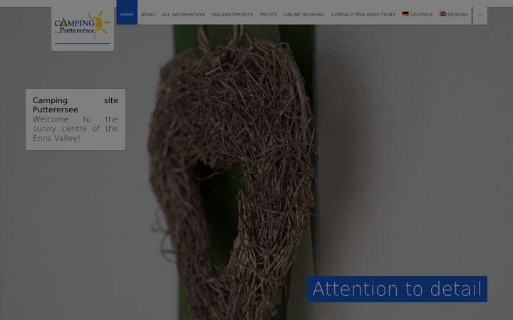 Screenshot of camping-putterersee.at