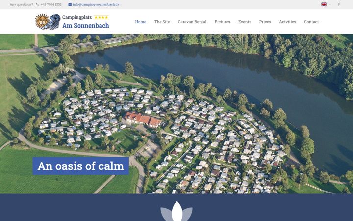 Screenshot of camping-sonnenbach.de