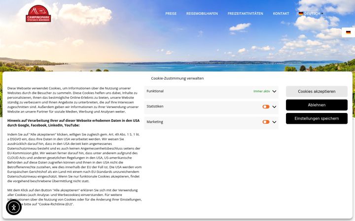 Screenshot ta' camping-stockach.de