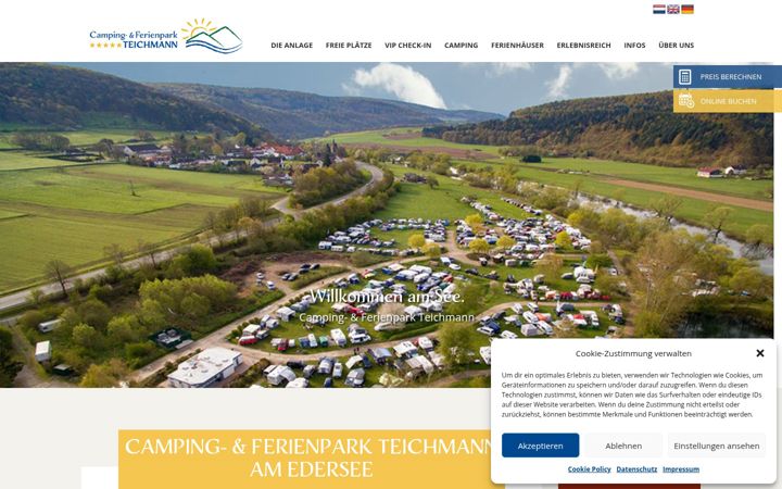 Screenshot ta' camping-teichmann.de