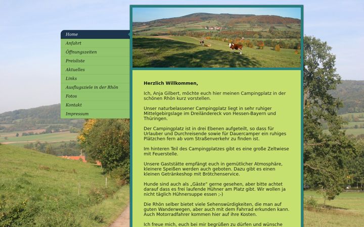 Screenshot of camping-ulstertal.com