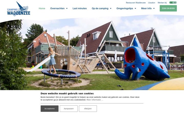 Screenshot di camping-waddenzee.nl