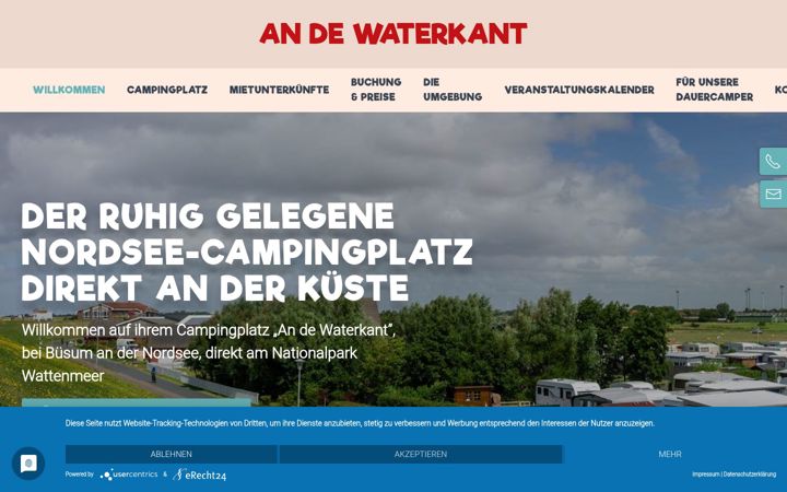 Screenshot ta' camping-waterkant.de