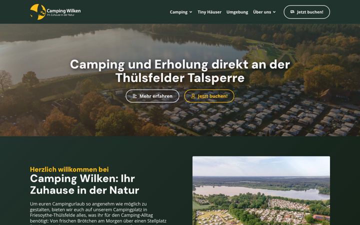 Screenshot of camping-wilken.de