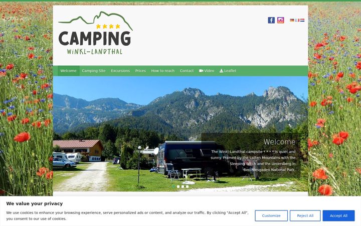 Screenshot of camping-winkl.de