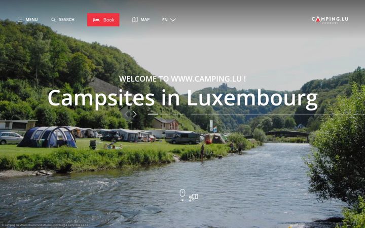 Screenshot of camping.lu