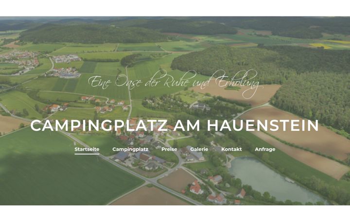 Screenshot of campingamhauenstein.de