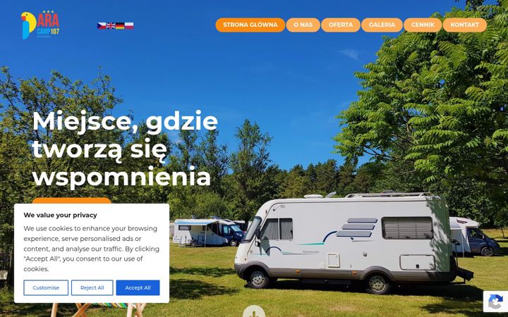 Screenshot of campingara.eu