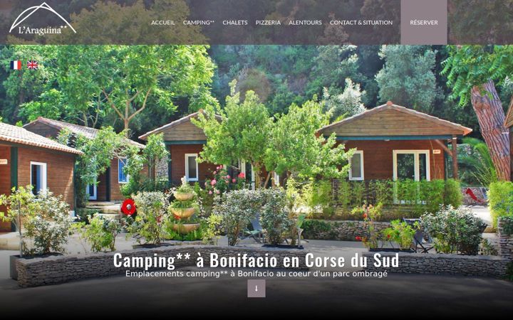 Screenshot of campingaraguina.com