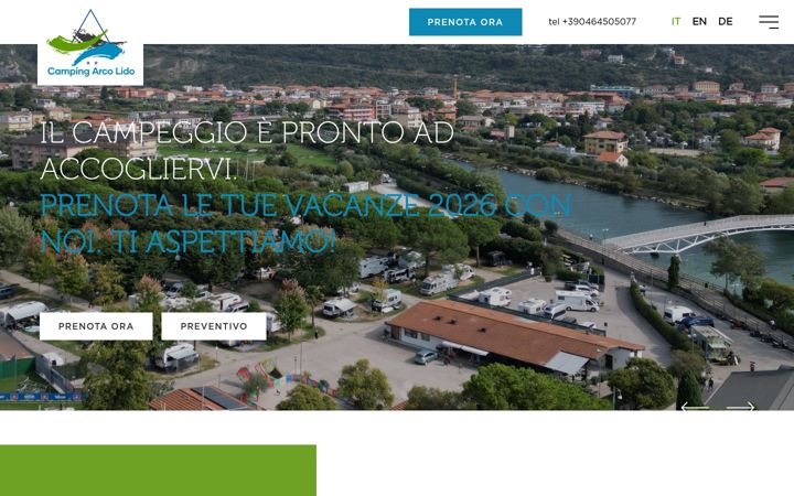 Zrzut ekranu campingarcolido.it