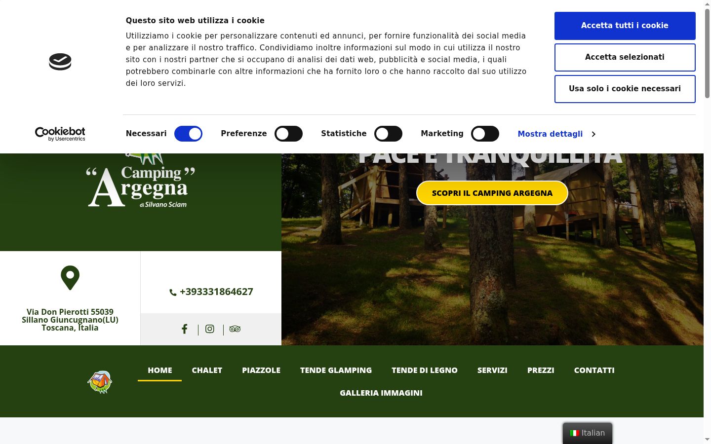 Screenshot tal-banner tal-kunsens muri qabel kwalunkwe interazzjoni