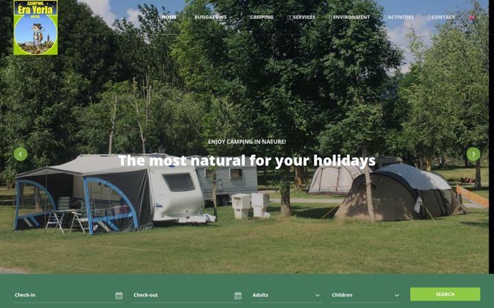 Screenshot of campingartieserayerla.com