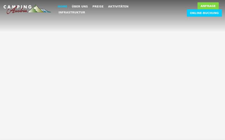 Screenshot of campingaustria.at