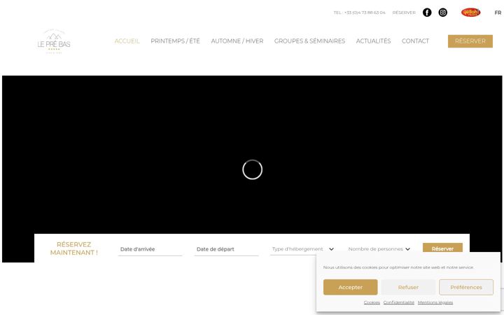 Screenshot of campingauvergne.com