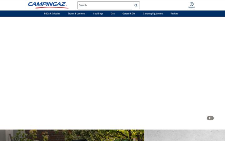 Screenshot of campingaz.co.uk