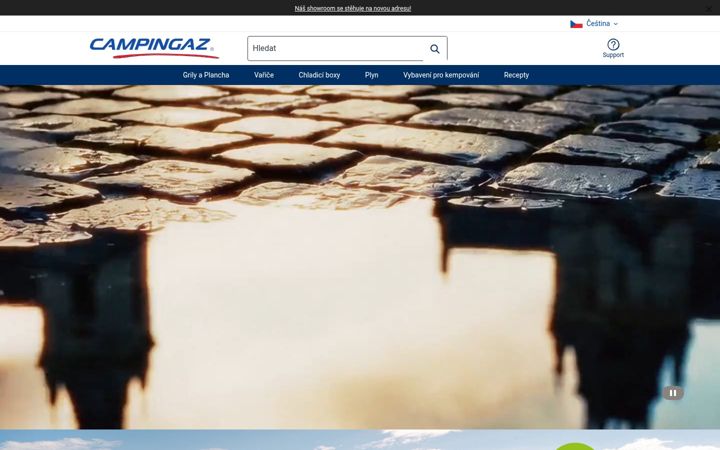 Screenshot ta' campingaz.cz