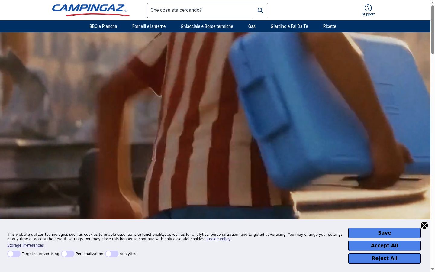 Zrzut ekranu banera zgody wyświetlanego przed jakąkolwiek interakcją