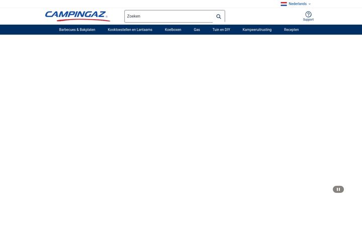 Screenshot di campingaz.nl