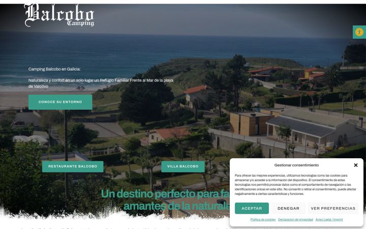 Screenshot of campingbalcobo.com