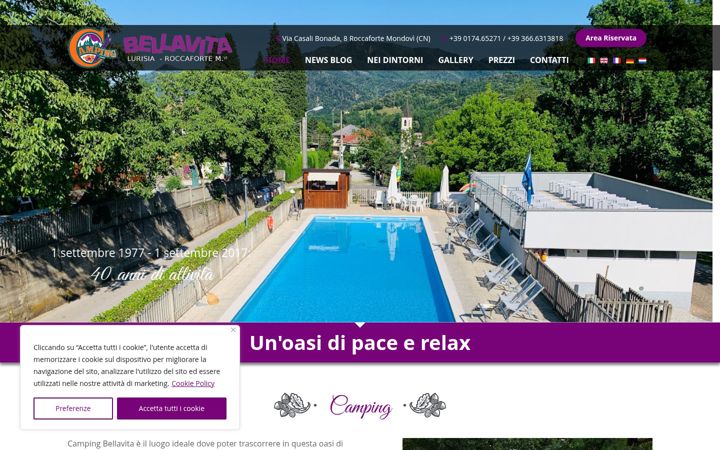 Screenshot of campingbellavita.it