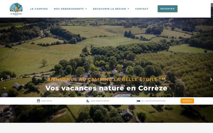Screenshot of campingbelle-etoile.fr