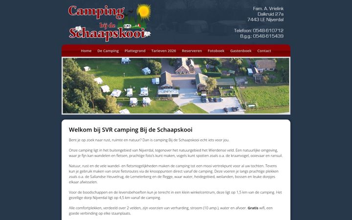 Screenshot of campingbijdeschaapskooi.nl