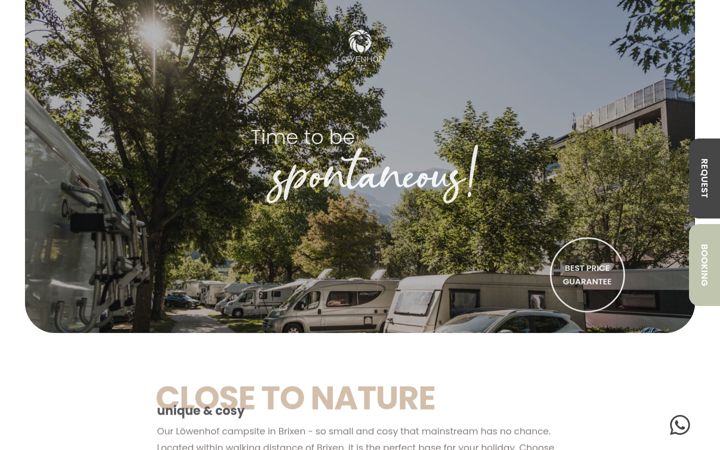 Screenshot of campingbrixen.it