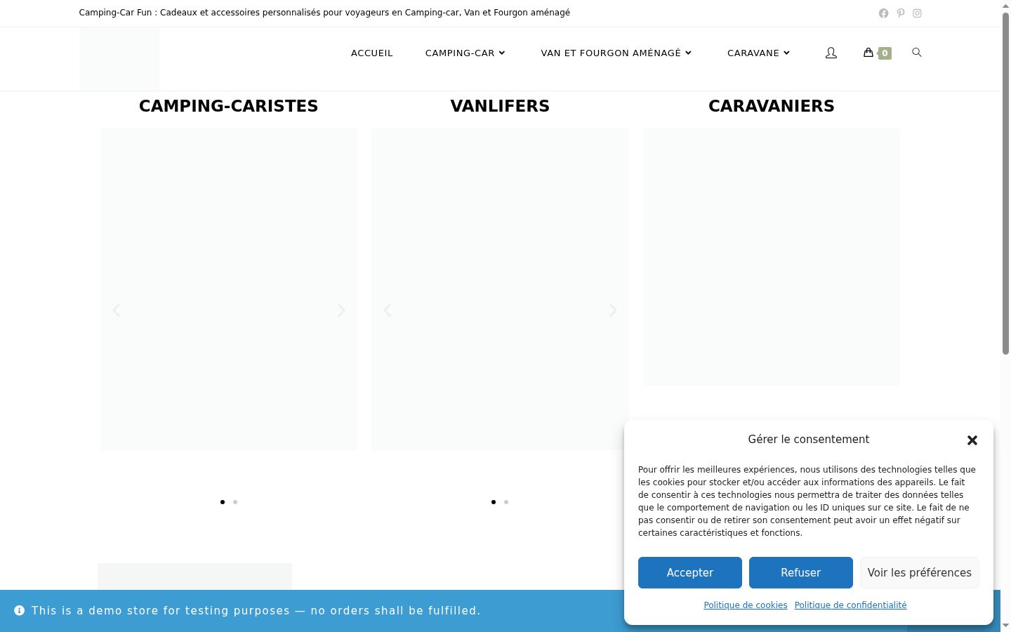 Kuvakaappaus suostumusbannerista, joka näytettiin ennen mitään vuorovaikutusta