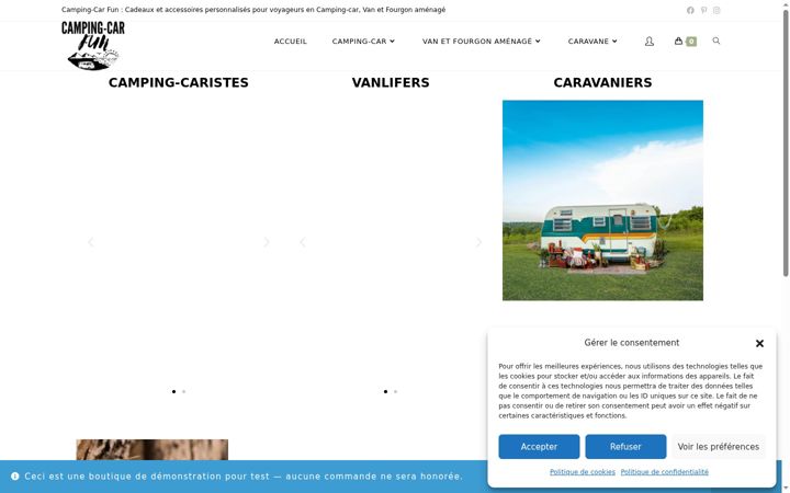Screenshot of campingcarfun.fr