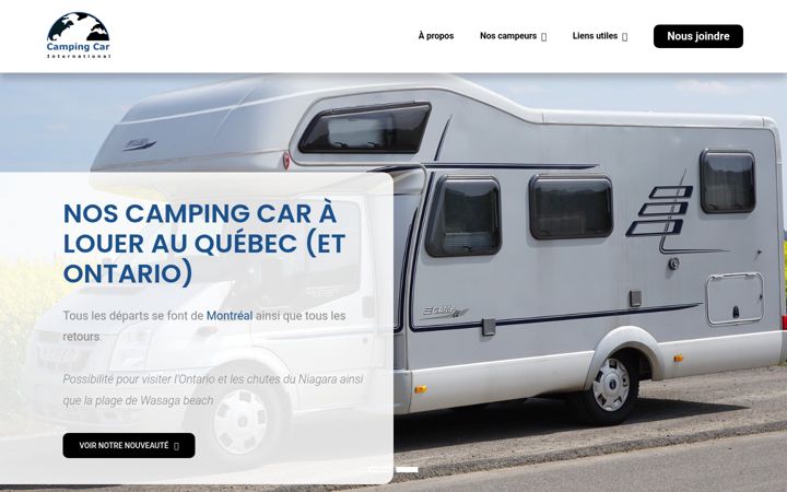Screenshot of campingcarinternational.com