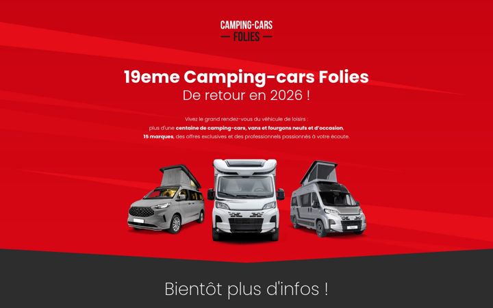 Screenshot of campingcars-folies.com