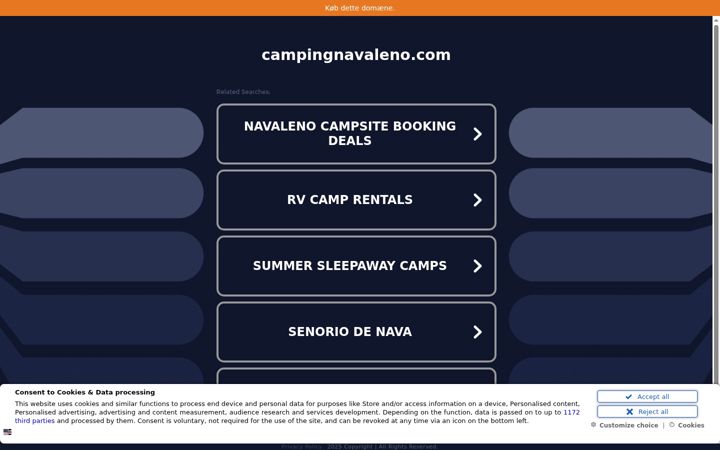 Screenshot of campingcovaleda.com