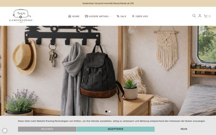Screenshot of campingdeko.de
