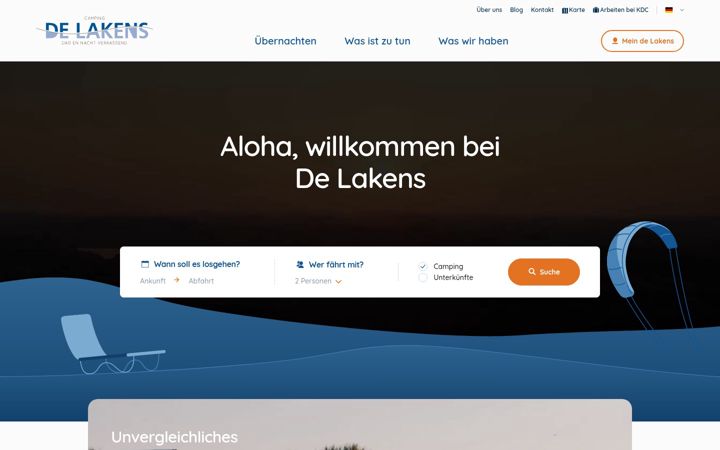 Screenshot ta' campingdelakens.de